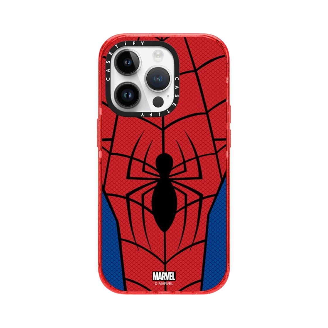 케이스티파이 x 마블 아이폰 스파이더맨 수트 맥세이프 임팩트 케이스 반투명 워터멜론(Casetify x Marvel iPhone Spider-Man Suit Magsafe Impact Case Sheer Watermelon) - 1