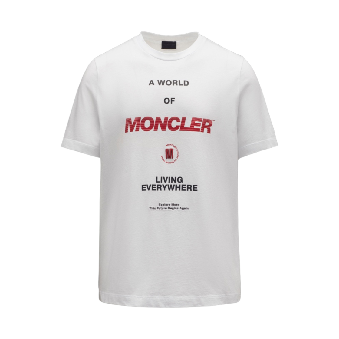 H1-091-8C00024-829H8-001 Moncler Printed T-Shirt Optical White - 22SS