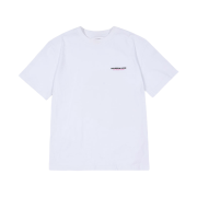 The Museum Visitor Logo Spray Washed T-Shirts White