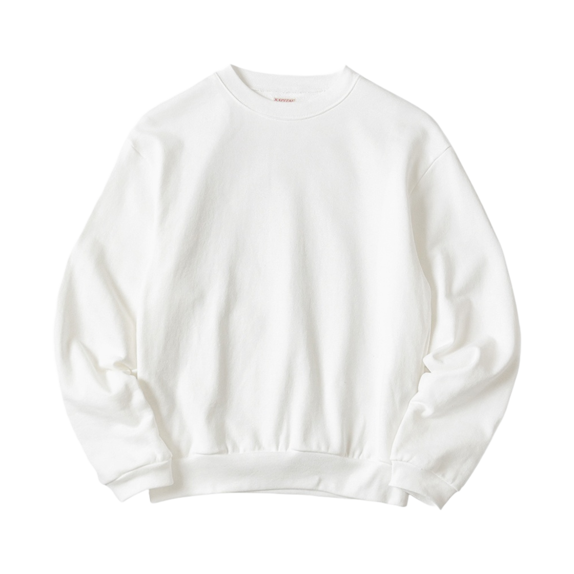 캐피탈 에코 플리스 크루넥 스웨트셔츠 레인보위 패치 화이트(Kapital Eco Fleece Crewneck Sweatshirt Rainbowy Patch White) - 1