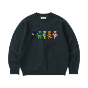 Thisisneverthat x Grateful Dead Dancing Bears Knit Sweater Navy