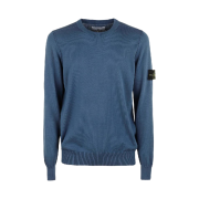 Stone Island 540B2 Soft Cotton Crewneck Knit Avio Blue - 23SS
