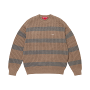 Supreme Loose Gauge Stripe Small Box Sweater Khaki - 25SS