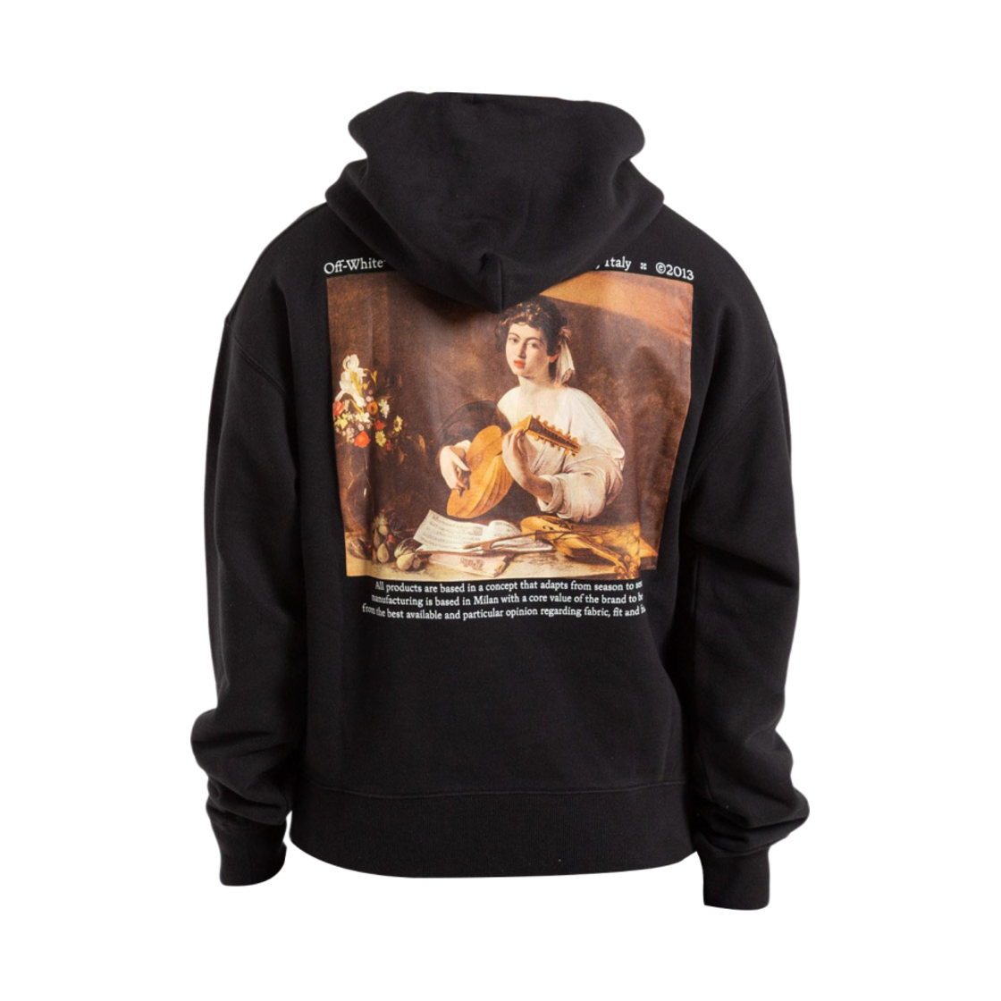 오프화이트 카라바지오 루트 오버 후드 블랙(Off-White Caravaggio Lute Over Hoodie Black) - 2