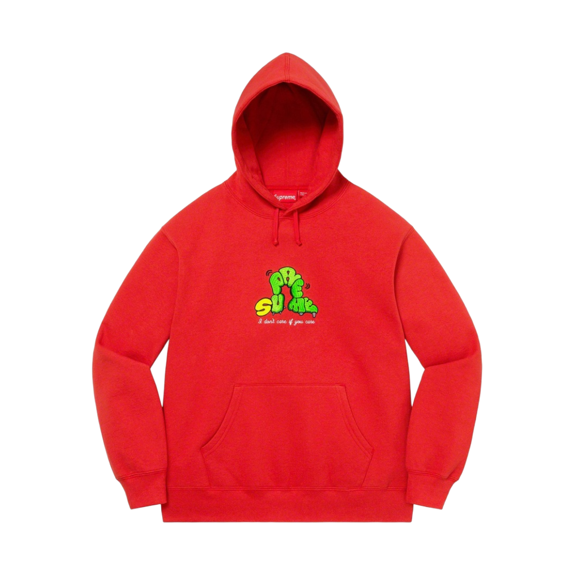 슈프림 돈 케어 후드 스웨트셔츠 번트 레드 - 21SS(Supreme Don't Care Hooded Sweatshirt Burnt Red - 21SS) - 1