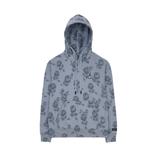 Jordan x A Ma Maniere All Over Print Fleece Hoodie Obsidian Mist - US/EU