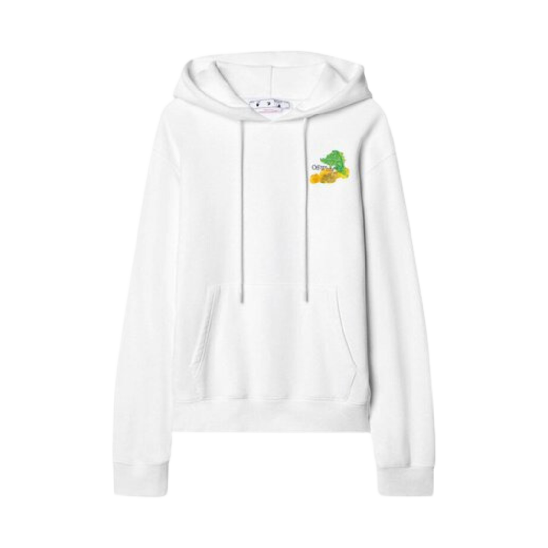 오프화이트 브러쉬 애로우 슬림 후드 화이트 멀티컬러(Off-White Brush Arrow Slim Hoodie White Multicolor) - 2