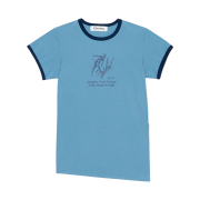 Gyeong Imagine Graphic Slit Tee Blue