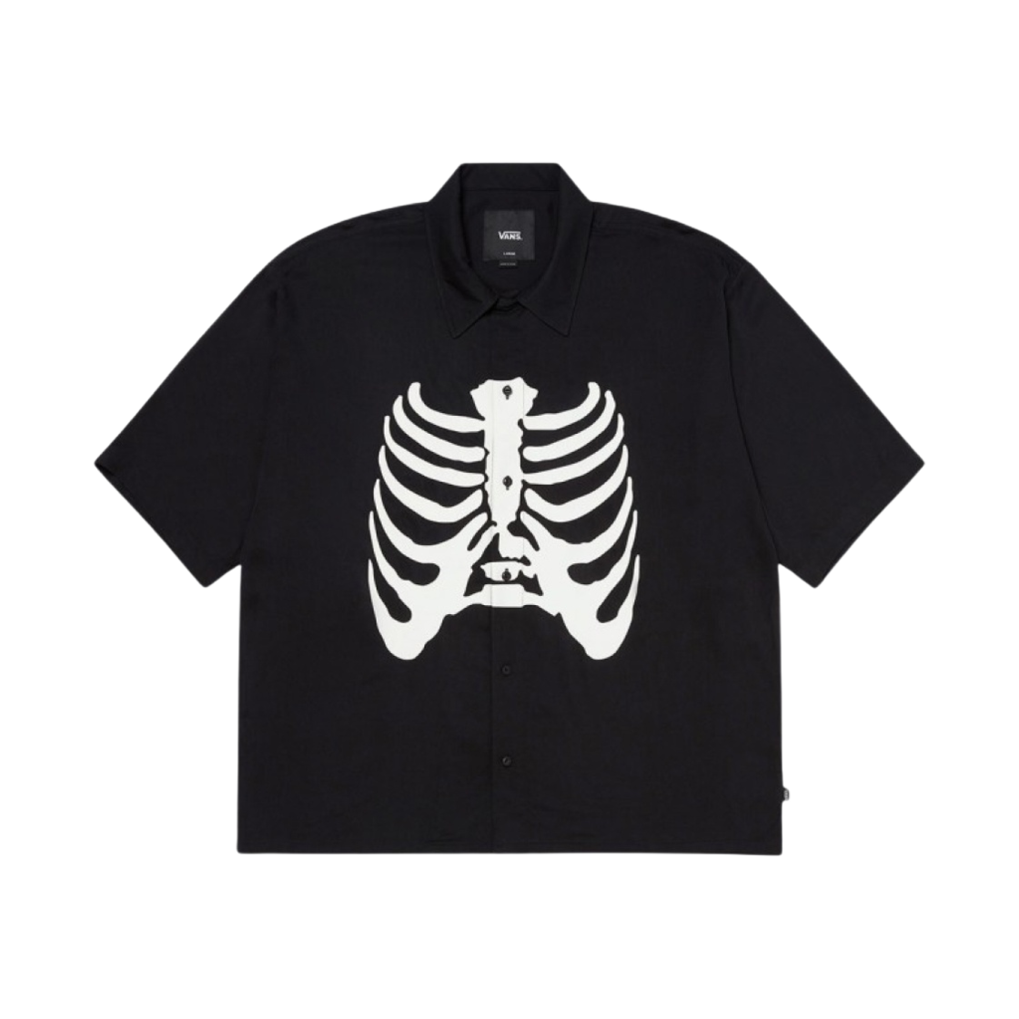 반스 x 마크 사보타지 스켈레톤 숏슬리브 셔츠 블랙(Vans x Mark SBTG Skelleton Short Sleeve Shirt Black)