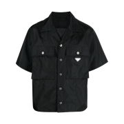 Prada Short Sleeve Re-Nylon Shirt Black