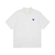 Ader Error Sig; TRS Tag Polo T-Shirt 01 Oatmeal