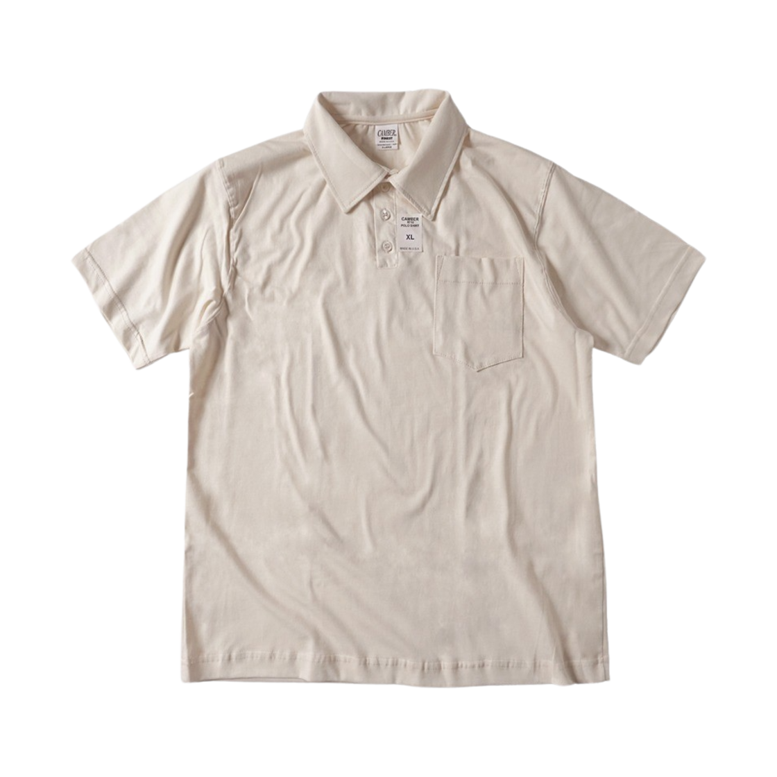 CU710FP4 Camber USA Finest Polo Natural