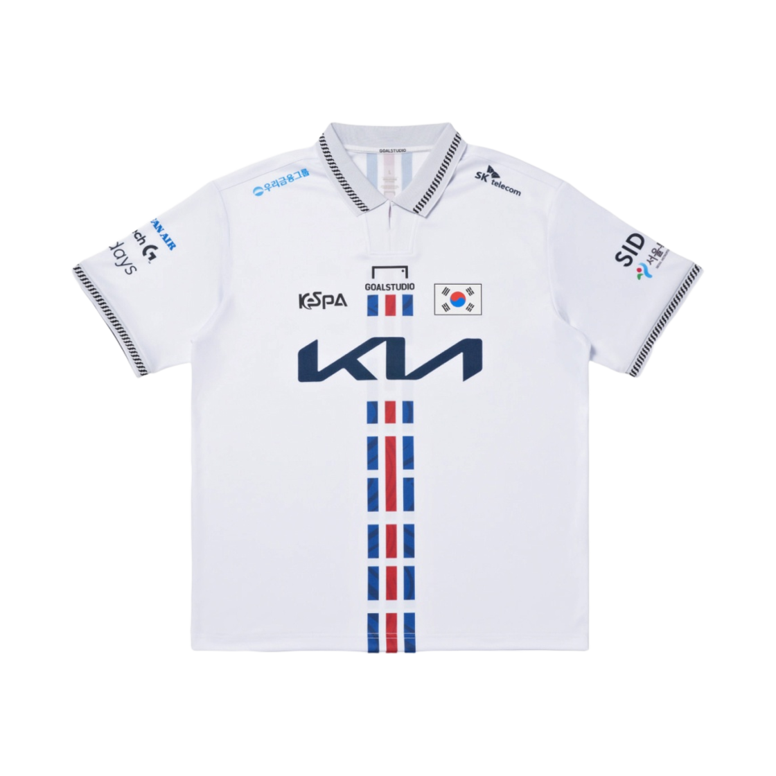P3AUFA07 Goal Studio Team Korea of E-Sports Home Uniform Sponsor White (Non Marking Ver.)