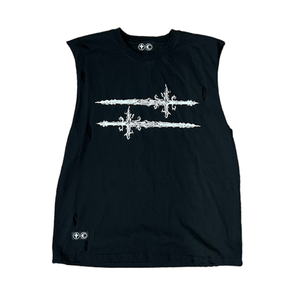 떠그 클럽 크로스 T 슬리브리스 블랙(Thug Club Cross T Sleeveless Black)