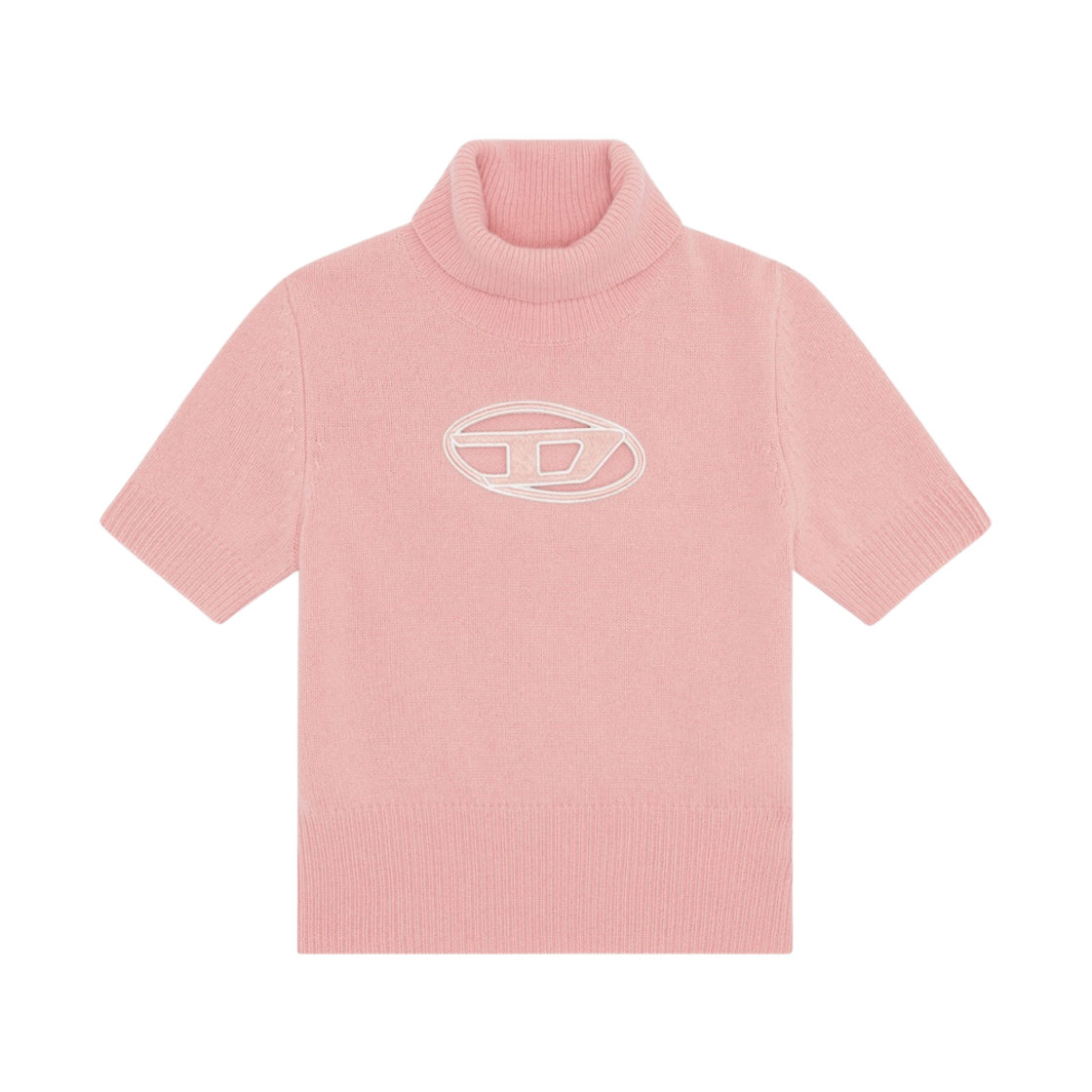 (W) 디젤 M-아가렛 점퍼 컷아웃 로고 숏슬리브 핑크