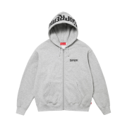 Supreme Mister Cartoon Zip Up Hooded Sweatshirt Heather Grey - 24FW