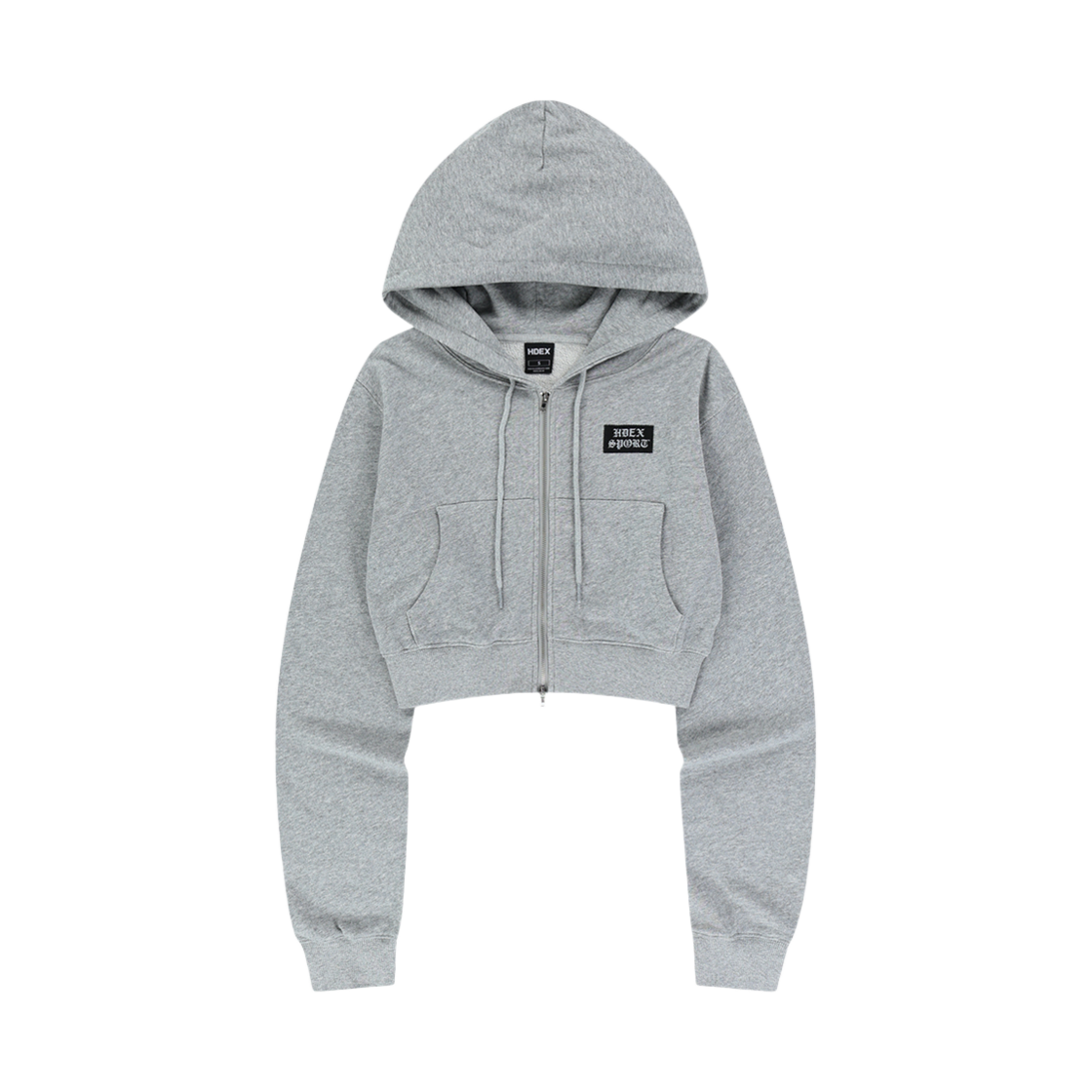 에이치덱스 우먼스 라이트 코튼 후디 집업 멜란지 그레이(HDEX Womens Light Cotton Hoodie Zip-Up Melange Gray)