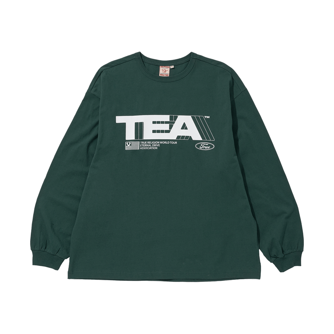 TRA1TLU003GR True Religion T.E.A Long Sleeve Green