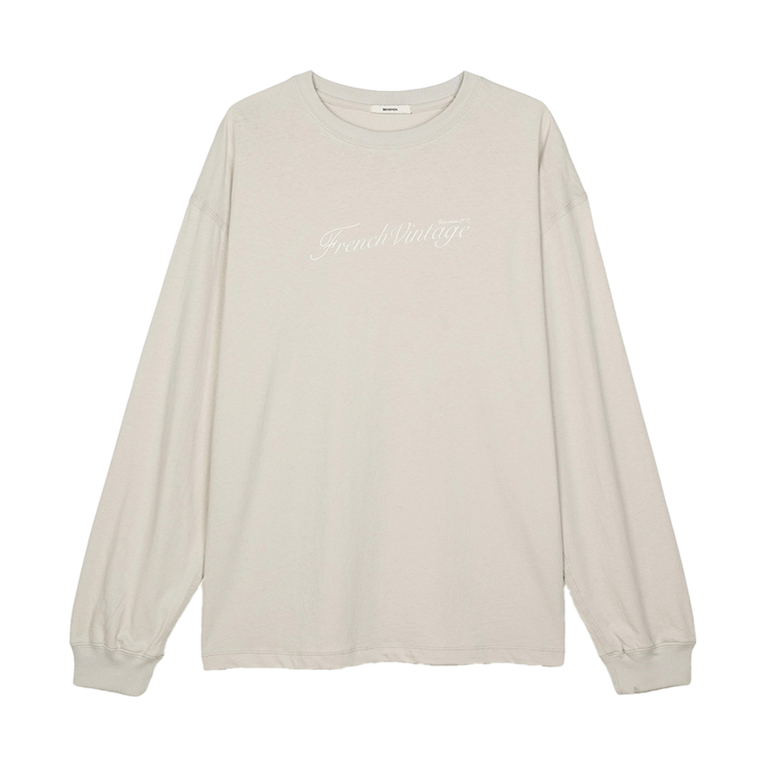 BS5STL503OY Bensimon Over Fit Longsleeve T-Shirt Oat Grey