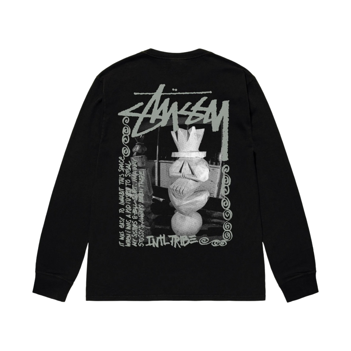 스투시 란딘 롱슬리브 티셔츠 블랙(Stussy Landin LS T-Shirt Black)