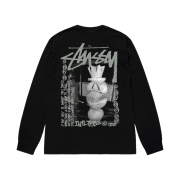 Stussy Landin LS T-Shirt Black