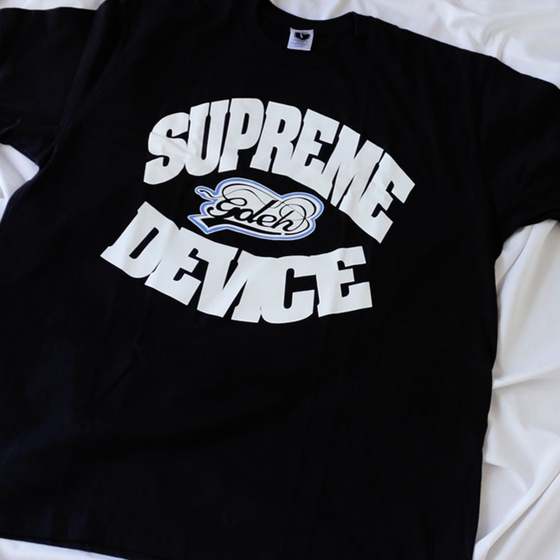 Supreme x GOODENOUGH Device T-Shirt Black - 25SS 착용 스타일 - 1