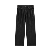 Haleine Twisted Faux Leather Pants Black (WB108)