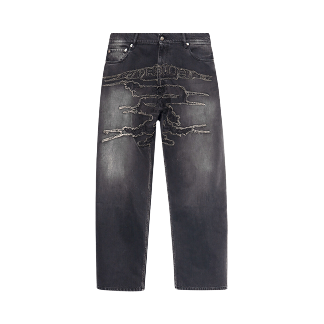 와이프로젝트 파리 베스트 패치 진 블랙 - 23FW(Y/Project Paris Best Patch Jeans Black - 23FW)