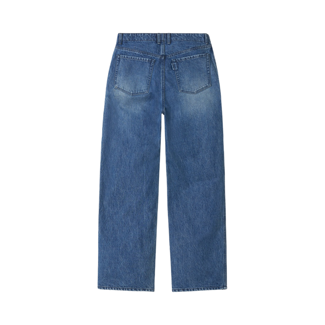 포터리 원 워시드 와이드 데님 코튼 하이 덴시티 트윌 데님 클로스 워셔 피니쉬 미드 블루(Pottery One Washed Wide Denim Cotton High Density Twill Denim Cloth Washer Finish Mid Blue) - 2
