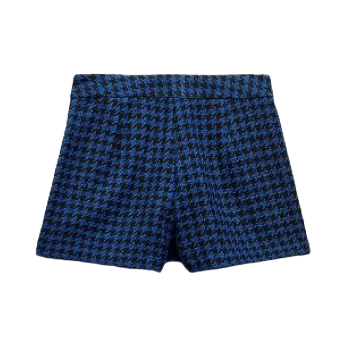 (W) 자라 박스 플리츠 하운드투스 스코트 블루 블랙((W) Zara Box Pleat Houndstooth Skorts Blue Black) - 2