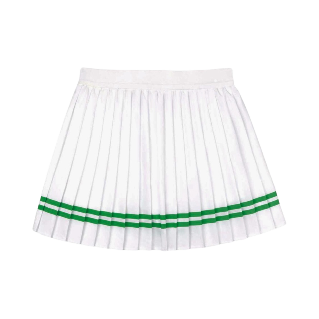 (W) 스포티 앤 리치 클래식 로고 플리츠 테니스 스커트 화이트 켈리((W) Sporty & Rich Classic Logo Pleated Tennis Skirt White Kelly) - 2
