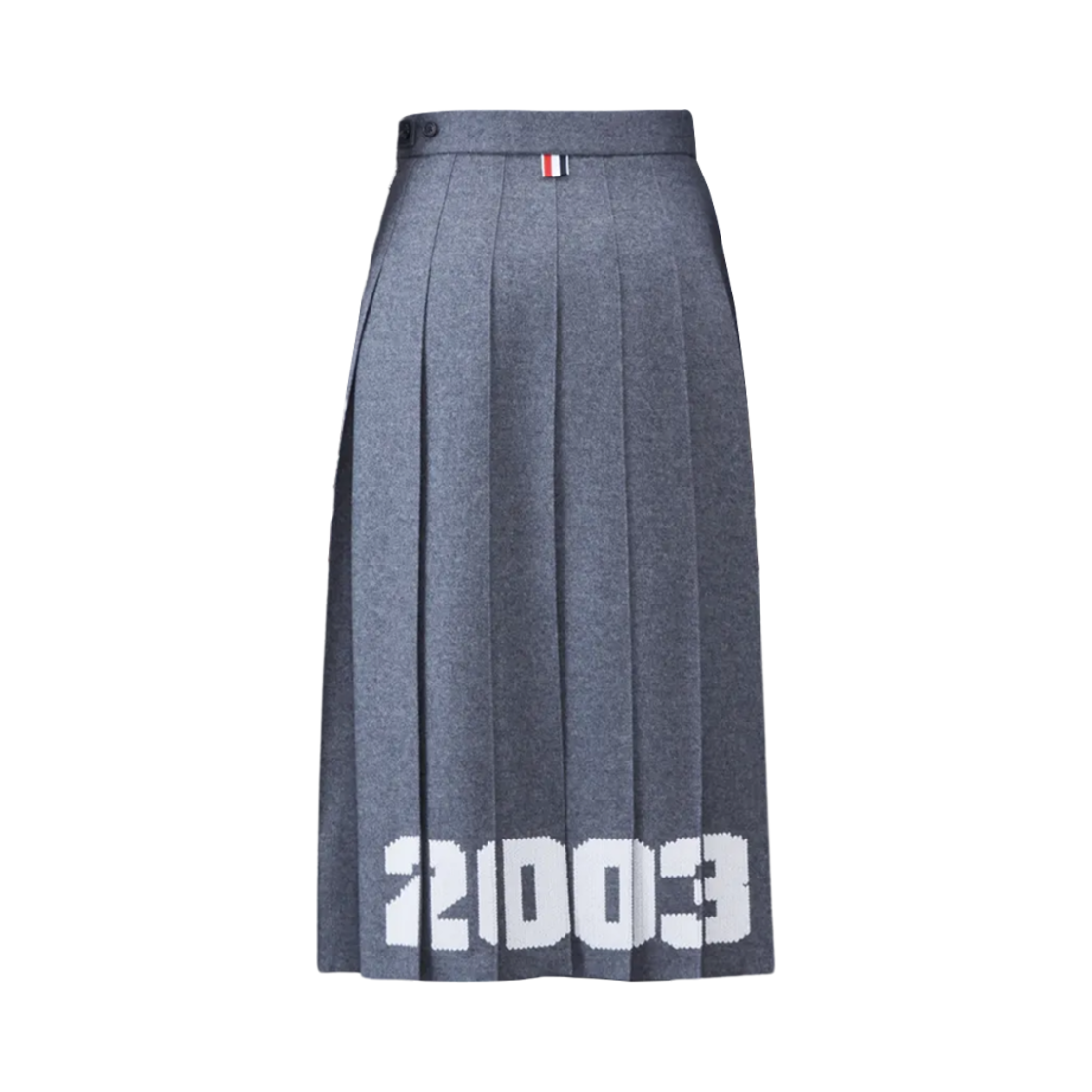 (W) 톰브라운 울 플란넬 2003 클래식 플리츠 스커트 그레이((W) Thom Browne Wool Flannel 2003 Classic Pleated Skirt Grey) - 2
