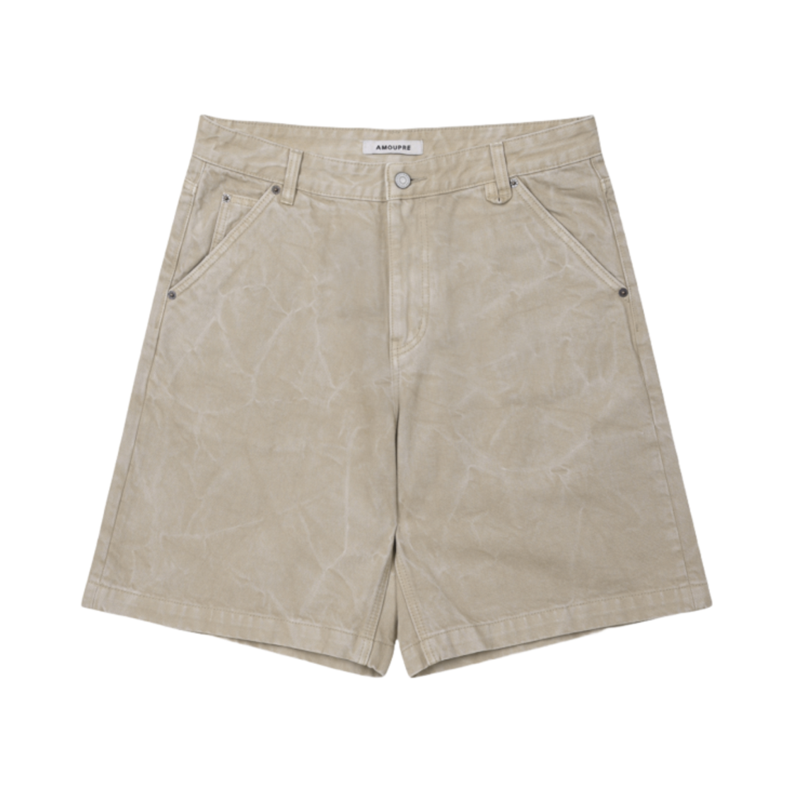J3POM25311BEX AMOUPRE Dyed Short Denim Beige - 대표 이미지 #1