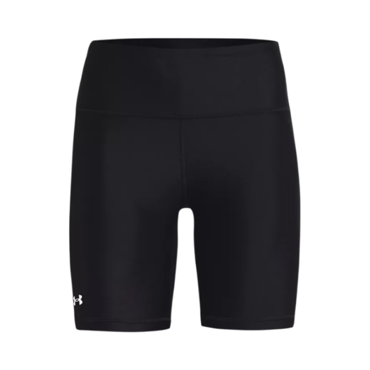 (W) Under Armour HeatGear Bike Shorts Black White