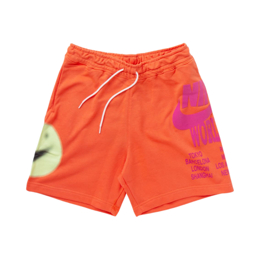 Nike NSW World Tour French Terry Shorts Turf Orange - Asia