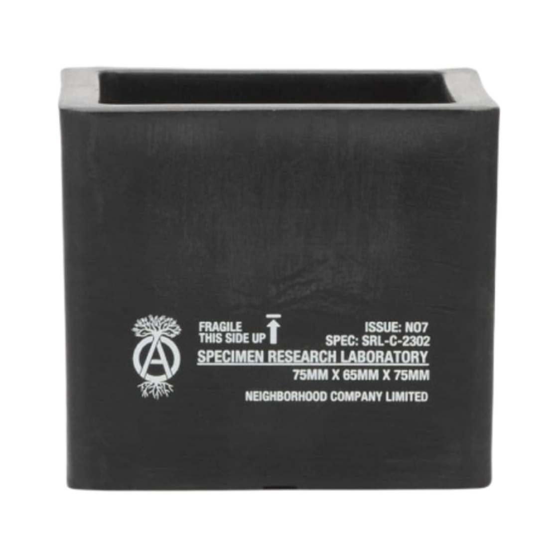 232OONH-AC01 Neighborhood SRL . Cube Type Plant Pot-S Black