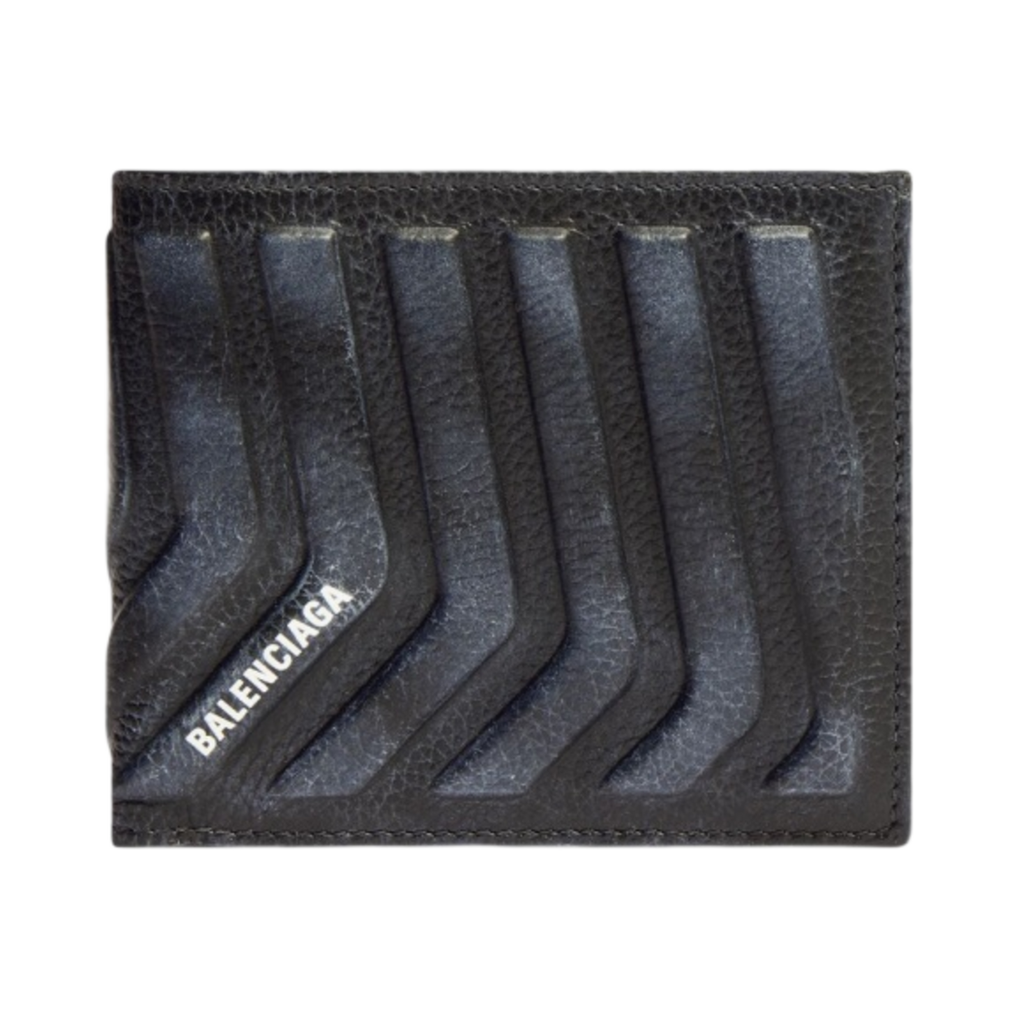 발렌시아가 카 스퀘어 반지갑 더티 이펙트 블랙(Balenciaga Car Square Folded Wallet Dirty Effect Black) - 1