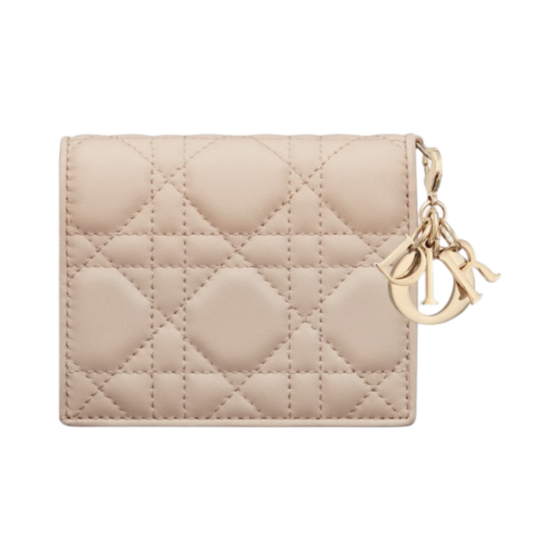 디올 미니 레이디 지갑 까나쥬 램스킨 에스테틱 베이지(Dior Mini Lady Wallet Cannage Lambskin Aesthetic Beige) - 2
