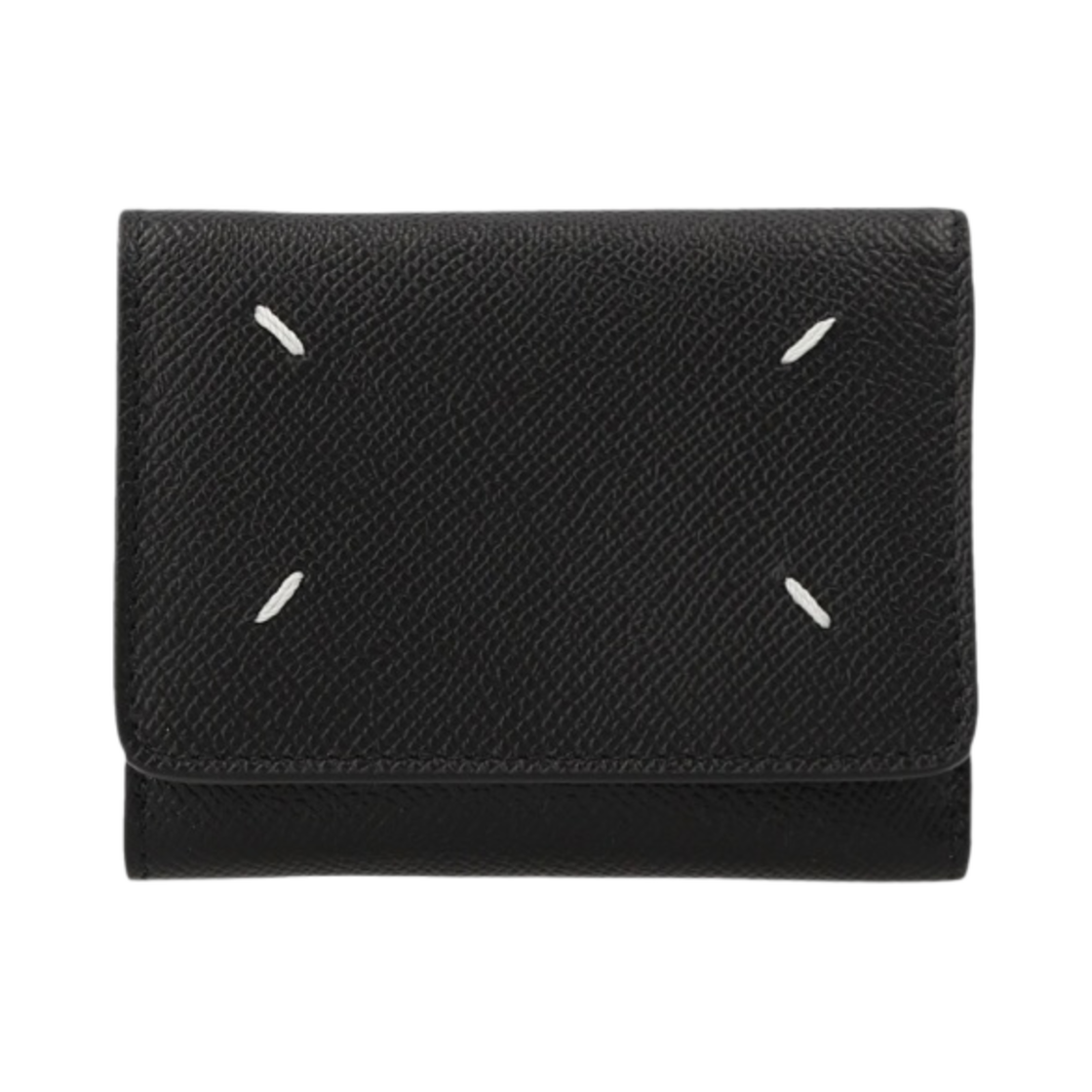 SA3UI0017P4745T8013 Maison Margiela Zip Compact Tri-Fold Wallet Black - 대표 이미지 #1