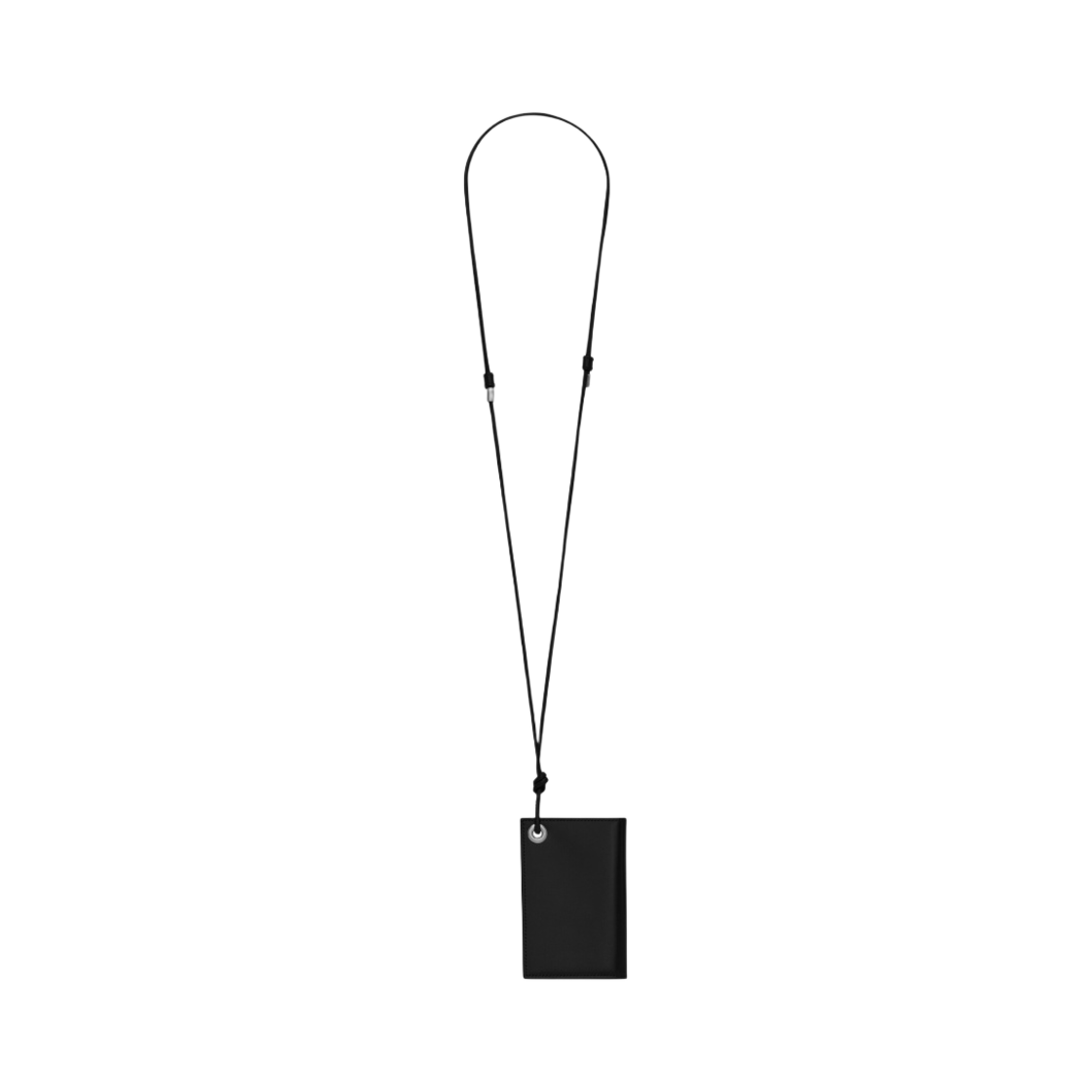 생로랑 스무스 카프스킨 매트 나파 레더 플립 카드 케이스 블랙(Saint Laurent Flip Card Case in Smooth Calfskin and Matte Nappa Leather Black) - 2