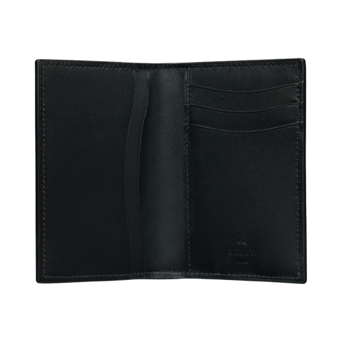 벨루티 자구아 스크리토 레더 카드 홀더 엘리펀트 그레이(Berluti Jagua Scritto Leather Card Holder Elephant Grey) - 2