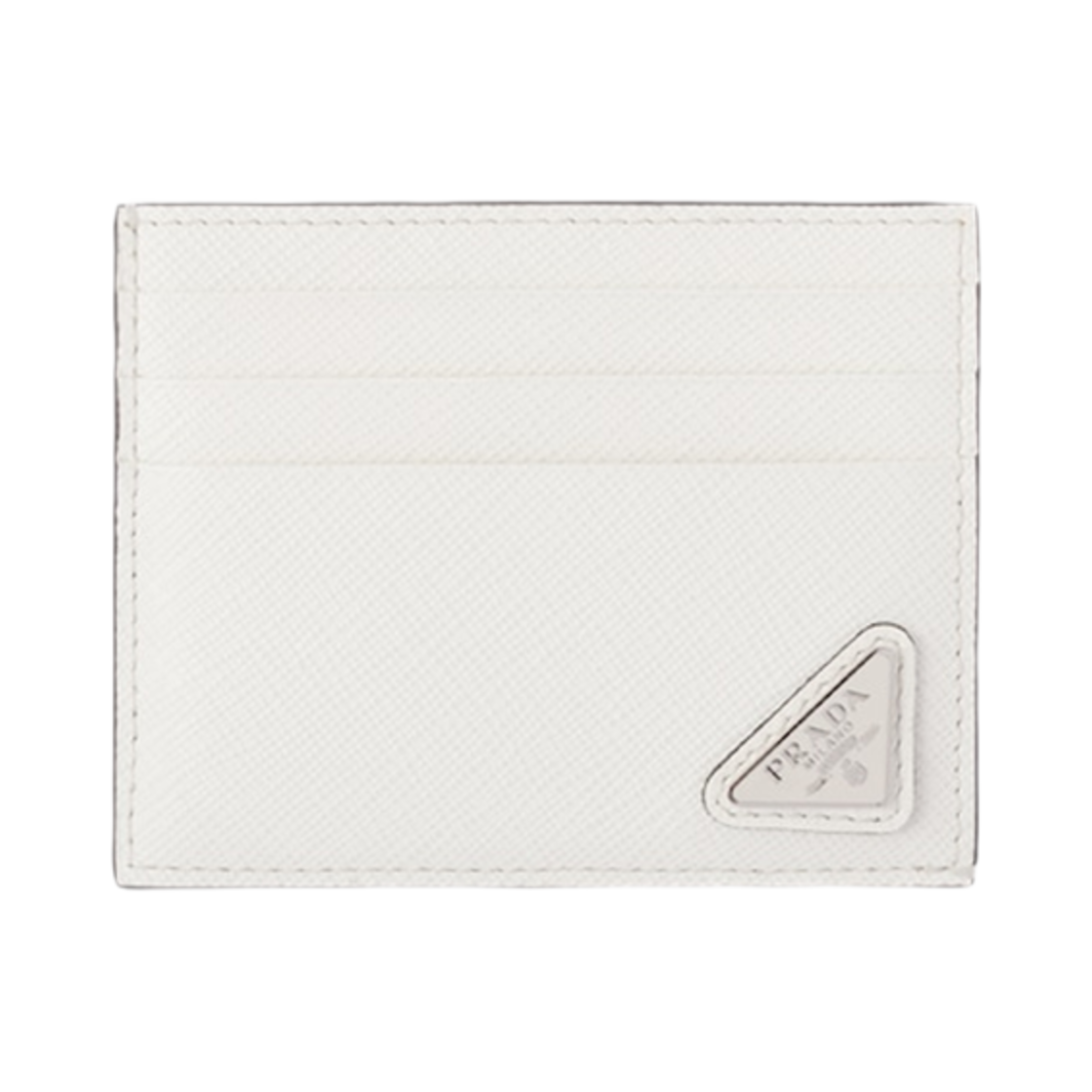 프라다 사피아노 레더 카드 홀더 화이트(Prada Saffiano Leather Card Holder White)