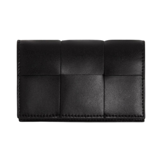 679849VBWD38803 Bottega Veneta Business Card Case Black
