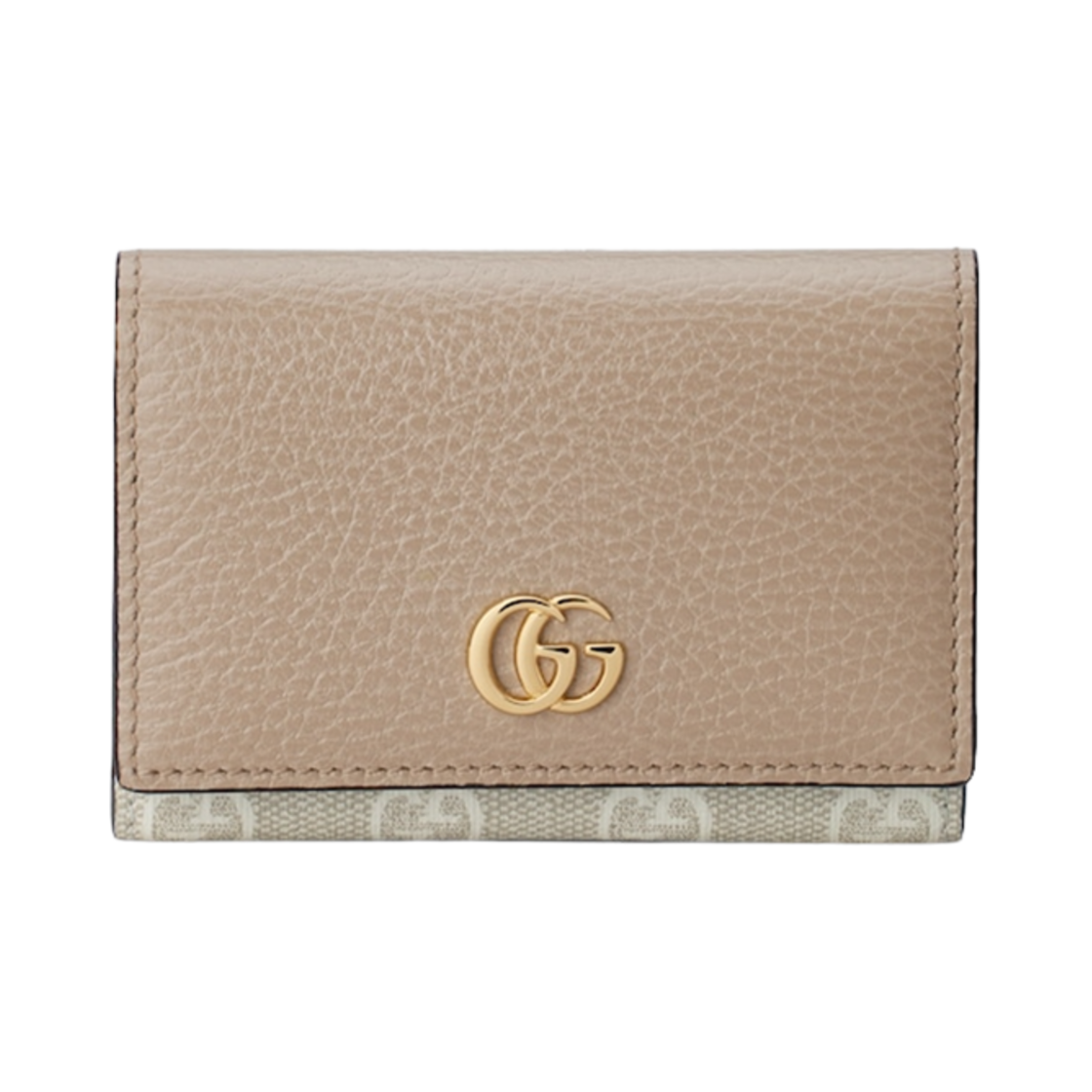 구찌 GG 마몽 바이컬러 카드 케이스 오트밀 레더(Gucci GG Marmont Bi-Color Card Case Oatmeal Leather) - 1