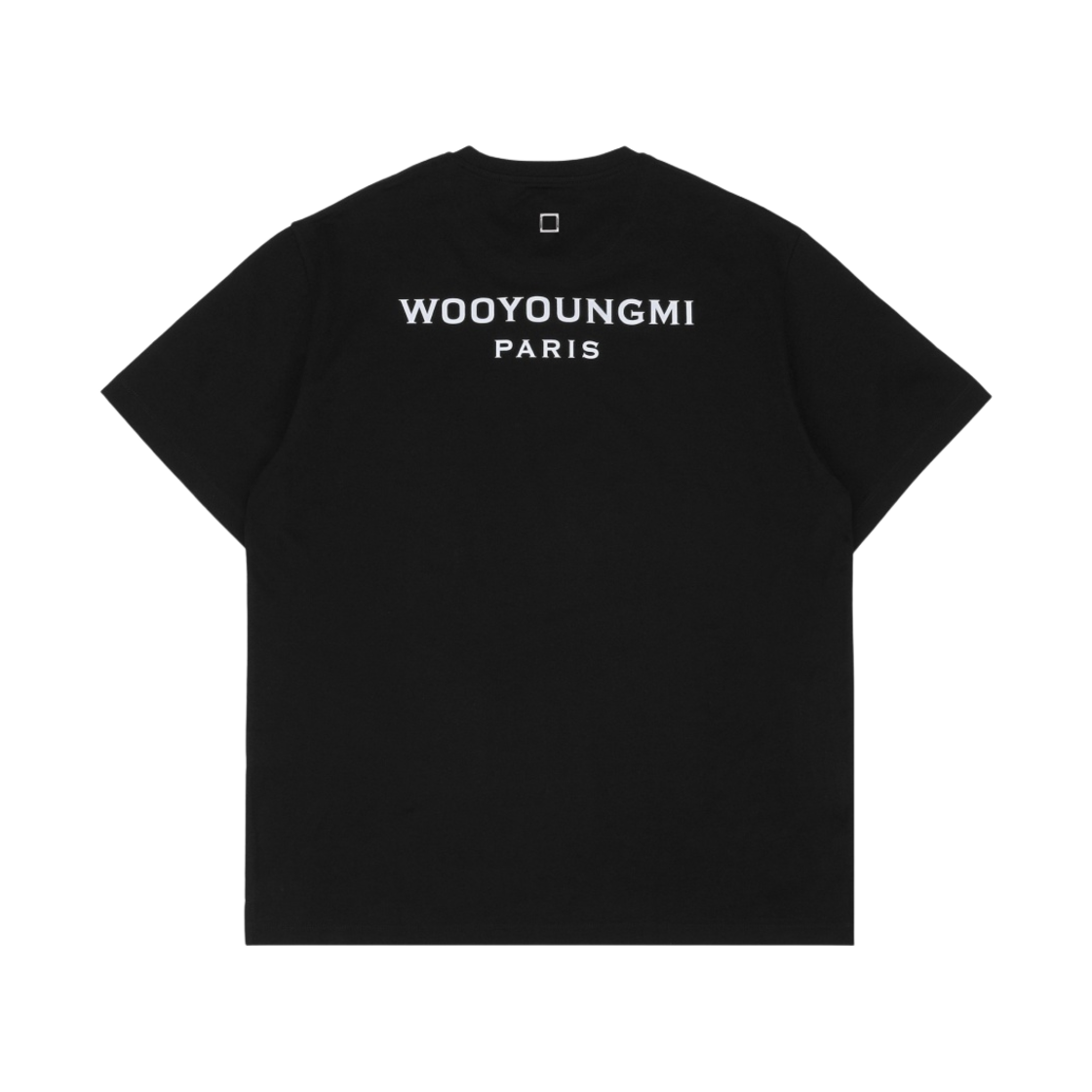 우영미 코튼 백로고 티셔츠 블랙 - 23FW(Wooyoungmi Cotton Back Logo T-Shirt Black - 23FW)