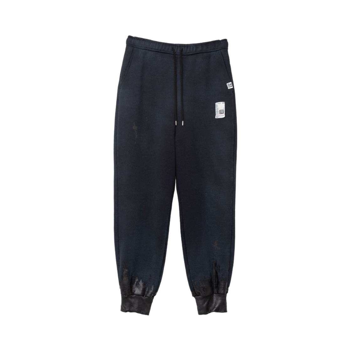메종 미하라 야스히로 디스트레스드 헴 페인티드 팬츠 블랙(Maison Mihara Yasuhiro Distressed Hem Painted Pants Black) - 1