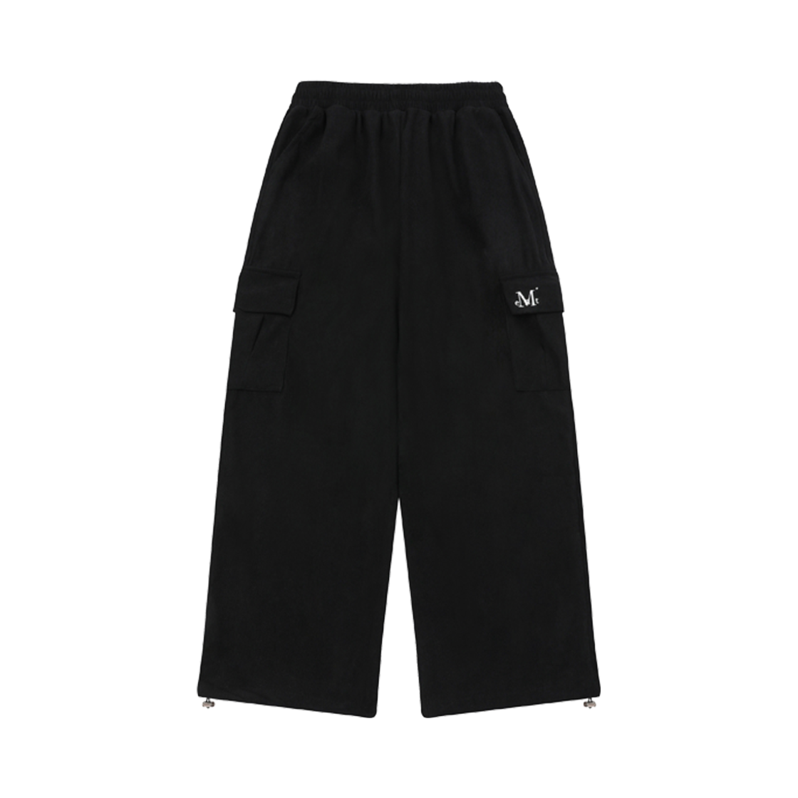 무센트 코지 코듀로이 카고 와이드팬츠 골덴 골지 기모 블랙(MUCENT Cozy Corduroy Cargo Pants Fluff Black) - 1