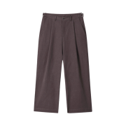 DIVEIN Vern One Tuck Wide Chino Pants Charcoal Purple