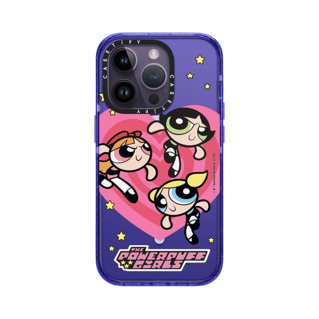케이스티파이 x 파워퍼프걸 아이폰 하트 맥세이프 임팩트 케이스 반투명 페리 퍼플(Casetify x The Powerpuff Girls iPhone Heart Magsafe Impact Case Sheer Peri Purple) - 2