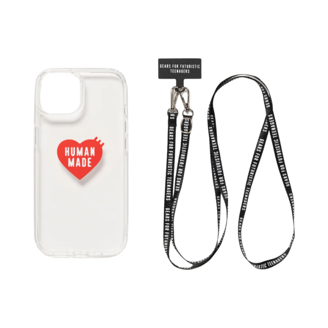 휴먼 메이드 HM 아이폰 15 케이스 블랙(Human Made HM iPhone 15 Case Black)